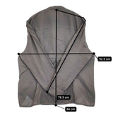 YACCOMARICARD コットン ピンタック バンドカラー ブラウス シャツ グレー レディース ヤッコマリカルド【中古】5-1215M∞