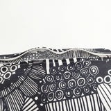 marimekko PIENI SIIRTOLAPUUTARHA 45×45 コットン クッションカバー インテリアその他 ブラック ホワイト レディース マリメッコ【中古】5-1108G◎