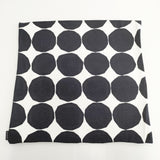 marimekko PIENET KIVET 50×50 コットン クッションカバー インテリアその他 ブラック ホワイト レディース マリメッコ【中古】5-1108G◎