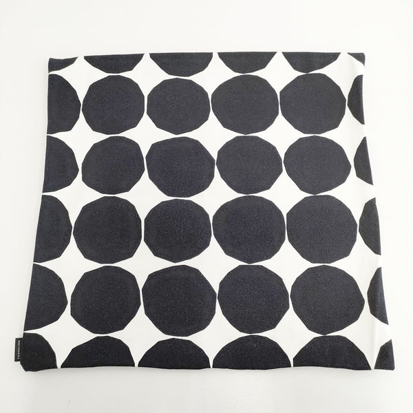 marimekko PIENET KIVET 50×50 コットン クッションカバー インテリアその他 ブラック ホワイト レディース マリメッコ【中古】5-1108G◎