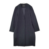 allureville ノーカラー ロングジャケット コート ネイビー レディース アルアバイル【中古】5-1225T∞