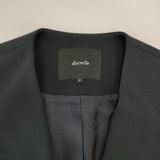 allureville ノーカラー ロングジャケット コート ネイビー レディース アルアバイル【中古】5-1225T∞