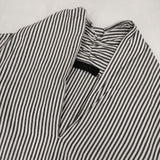 GALERIE VIE ストライプ プルオーバー コットン ブラウス シャツ ホワイト グレー レディース ギャルリーヴィー【中古】5-1215M∞