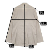 theory luxe ダブルボタン ストレッチ素材 BANASIES ECO CRUNCH WASH テーラードジャケット ベージュ レディース セオリーリュクス【中古】6-0308M∞