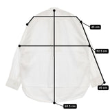 45R/45rpm カディのピンタック908シャツ 定価44000円 コットン プルオーバー ブラウス シャツ ホワイト レディース フォーティーファイブアールピーエム【中古】5-1215M∞