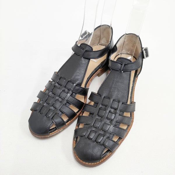 GALERIE VIE グルカサンダル 23.5cm 37 サンダル ブラック レディース ギャルリーヴィー【中古】5-1001S◎