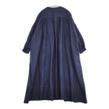 nest Robe 01203-1512 Linen balloon sleeve dress リネンバルーンスリーブドレス 顔料染め ワンピース 20AW ネイビー レディース ネストローブ【中古】5-1215M∞