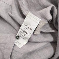 nest Robe リネン天然染めラップカフスシャツ 定価27500円 01241-1484 ブラウス シャツ 24SS ラベンダー レディース ネストローブ【中古】5-0902M♪