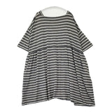 nest Robe リネン天竺ボーダーチュニック 01241-1046 ワンピース 24SS グレー ベージュ レディース ネストローブ【中古】6-0423S∞