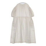 nest Robe 近江晒天然染め ギャザーフレアワンピース 01231-1019 ワンピース 23SS オフホワイト レディース ネストローブ【中古】6-0305M∞