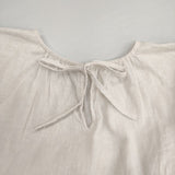 nest Robe 近江晒天然染め ギャザーフレアワンピース 01231-1019 ワンピース 23SS オフホワイト レディース ネストローブ【中古】6-0305M∞