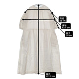 nest Robe 近江晒天然染め ギャザーフレアワンピース 01231-1019 ワンピース 23SS オフホワイト レディース ネストローブ【中古】6-0305M∞