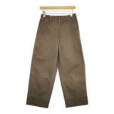 MHL. 595-3143500 SOFT COTTON DRILL 定価29700円 サイズ0 パンツ 23SS カーキ レディース エムエイチエル【中古】5-1215G∞