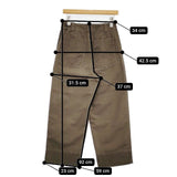 MHL. 595-3143500 SOFT COTTON DRILL 定価29700円 サイズ0 パンツ 23SS カーキ レディース エムエイチエル【中古】5-1215G∞