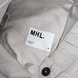 MHL. DRY COTTON LINEN TROUSERS 595-3143504 定価30800円 サイズ0 パンツ 23SS ライトグレー レディース エムエイチエル【中古】5-1215M∞