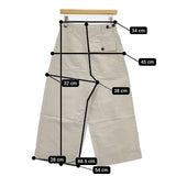 MHL. DRY COTTON LINEN TROUSERS 595-3143504 定価30800円 サイズ0 パンツ 23SS ライトグレー レディース エムエイチエル【中古】5-1215M∞