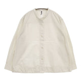 MHL. 595-4153501 COMPACT COTTON POPLIN 定価25300円 ブラウス シャツ 24SS オフホワイト レディース エムエイチエル【中古】5-1215M∞