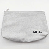 MHL. 非売品 UPCYCLED COTTON アップサイクルコットン 小物入れ ポーチ ライトグレー レディース エムエイチエル【中古】5-1012G∞