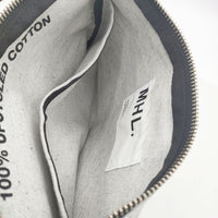 MHL. 非売品 UPCYCLED COTTON アップサイクルコットン 小物入れ ポーチ ライトグレー レディース エムエイチエル【中古】5-1012G∞