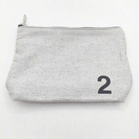 MHL. UPCYCLED COTTON アップサイクルコットン 小物入れ ポーチ ライトグレー レディース エムエイチエル【中古】5-1012G∞