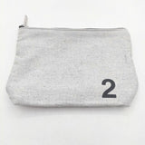 MHL. UPCYCLED COTTON アップサイクルコットン 小物入れ ポーチ ライトグレー レディース エムエイチエル【中古】5-1012G∞