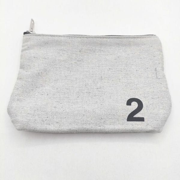 MHL. UPCYCLED COTTON アップサイクルコットン 小物入れ ポーチ ライトグレー レディース エムエイチエル【中古】5-1012G∞
