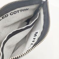 MHL. UPCYCLED COTTON アップサイクルコットン 小物入れ ポーチ ライトグレー レディース エムエイチエル【中古】5-1012G∞