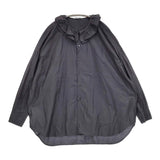 Toujours フリルカラー ラッフルカラー コットンシルク サイズ2 ブラウス シャツ ブラック レディース トゥジュー【中古】5-0902M♪