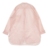 Toujours クラシックバンドカラーシャツ チュニック ブラウス シャツ ピンク レディース トゥジュー【中古】5-1218M∞