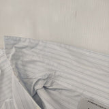 YAECA コンフォートシャツ EXTRA WIDE スナップボタン 14121 ストライプ 長袖シャツ ブルー メンズ ヤエカ【中古】5-1204M∞