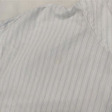 YAECA コンフォートシャツ EXTRA WIDE スナップボタン 14121 ストライプ 長袖シャツ ブルー メンズ ヤエカ【中古】5-1204M∞