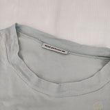 mina perhonen choucho 定価17600円 zs8516 刺繍 長袖Ｔシャツ カットソー ロンＴ ブルー レディース ミナペルホネン【中古】5-1215M∞