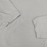 mina perhonen choucho 定価17600円 zs8516 刺繍 長袖Ｔシャツ カットソー ロンＴ ブルー レディース ミナペルホネン【中古】5-1215M∞