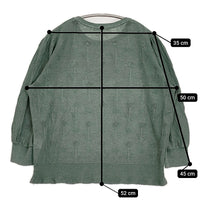 mina perhonen flower tale リネン 定価50600円 abs8737 サイズ38 ニット 23SS グリーン レディース ミナペルホネン【中古】5-0902M♪
