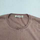 mina perhonen roseraie ウールシルクカシミヤ 定価34000円 xa8385 サイズ40 カーディガン ピンク レディース ミナペルホネン【中古】5-1102T∞