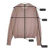 mina perhonen roseraie ウールシルクカシミヤ 定価34000円 xa8385 サイズ40 カーディガン ピンク レディース ミナペルホネン【中古】5-1102T∞