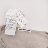 mina perhonen rosy 定価59400円 abs8781s サイズ40 リネン ニット 23SS ピンクベージュ レディース ミナペルホネン【中古】5-0902M♪