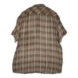 KAPITAL リネン芭蕉チェック グッドマンプルシャツ サイズXL K1505SS156 半袖シャツ ブラウン レディース キャピタル【中古】5-0902S♪