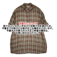 KAPITAL リネン芭蕉チェック グッドマンプルシャツ サイズXL K1505SS156 半袖シャツ ブラウン レディース キャピタル【中古】5-0902S♪
