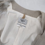 YAECA WRITE ラップコート カシュクール 92513 リネンコットン コート ベージュ NATURAL レディース ヤエカ【中古】5-1217M∞