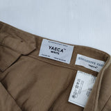 YAECA WRITE 90605 リネン混 パンツ ブラウン KHAKI レディース ヤエカ【中古】5-1217G∞
