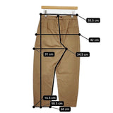 YAECA WRITE 90605 リネン混 パンツ ブラウン KHAKI レディース ヤエカ【中古】5-1217G∞