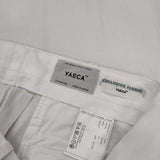 YAECA 61651 チノ ワイドストレート コットン パンツ ホワイト レディース ヤエカ【中古】5-1218G∞
