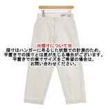 YAECA 61651 チノ ワイドストレート コットン パンツ ホワイト レディース ヤエカ【中古】5-1218G∞