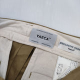 YAECA セットアップパンツ set up pants 156056 コットン パンツ ベージュ KHAKI レディース ヤエカ【中古】5-1217G∞