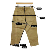 YAECA セットアップパンツ set up pants 156056 コットン パンツ ベージュ KHAKI レディース ヤエカ【中古】5-1217G∞