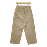 YAECA チノワイドストレート 60654 コットン チノパンツ ベージュ KHAKI メンズ ヤエカ【中古】5-1204G∞