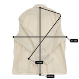 YAECA コンフォートシャツ コットンシルク 60106 スナップボタン 長袖シャツ ベージュ レディース ヤエカ【中古】5-1217M∞