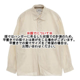 YAECA コンフォートシャツ コットンシルク 60106 スナップボタン 長袖シャツ ベージュ レディース ヤエカ【中古】5-1217M∞