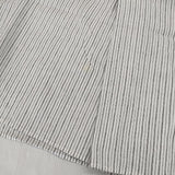 YAECA WRITE 92105 ボタンシャツ ロング プルオーバー ストライプ コットンリネン 長袖シャツ ホワイト KUSAKI NAVY-ST レディース ヤエカ【中古】5-1218M∞